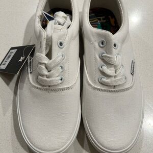 Hurley White Canvas Kids Shoes